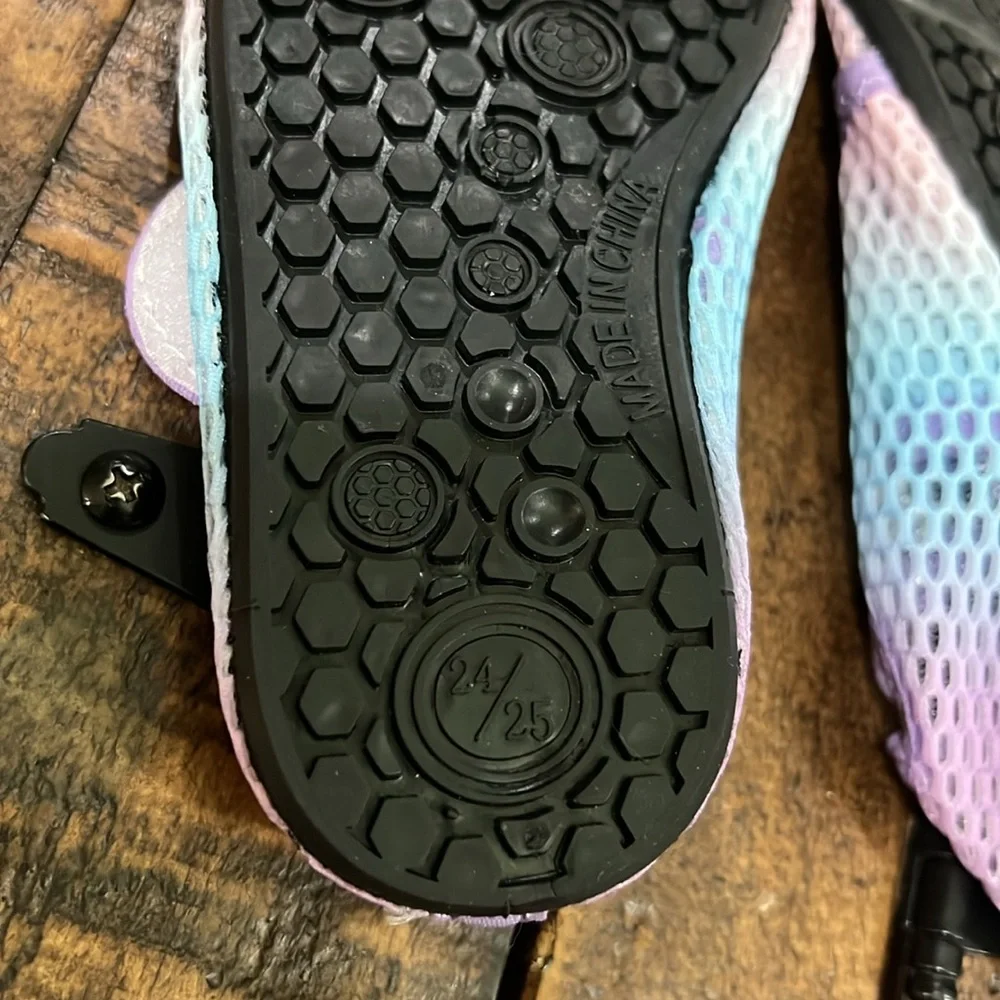 Kids Mesh Slip-On Shoes - Purple and Blue